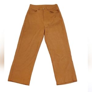 Orange/burgundy corduroy pants